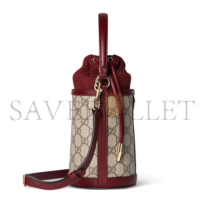 GUCCI OPHIDIA MINI BUCKET BAG ‎838462 (11.5*23*8cm)